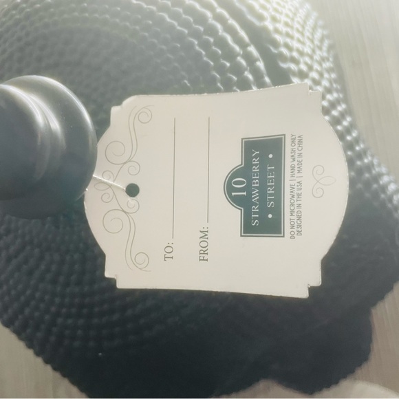 strawberry street black textured scull canister container storage jar Halloween - Picture 4 of 14